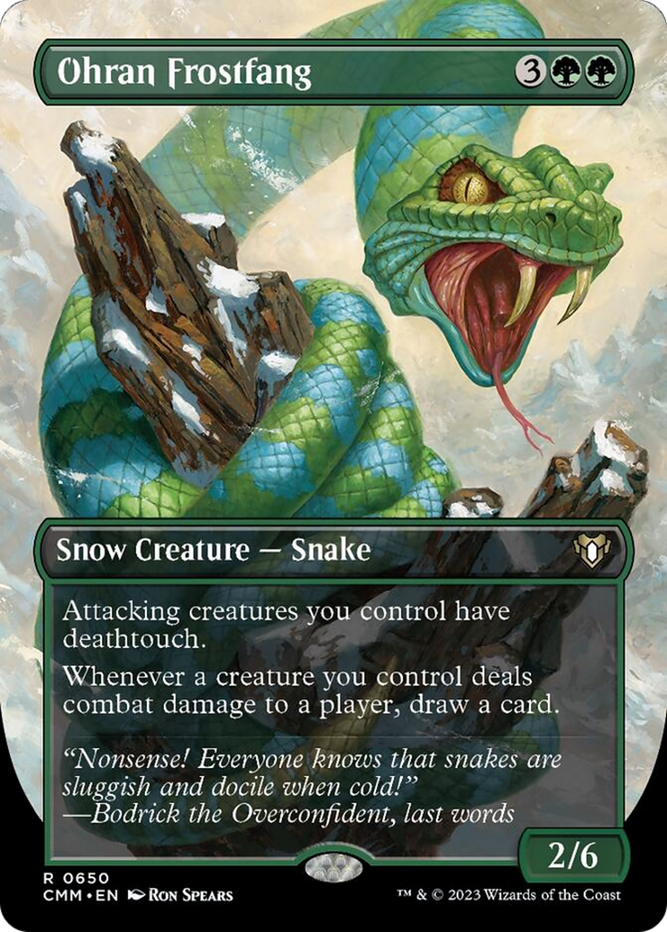 Ohran Frostfang (Borderless Alternate Art) [Commander Masters] - Magic: The Gathering - Card Brawlers | Quebec | Canada |