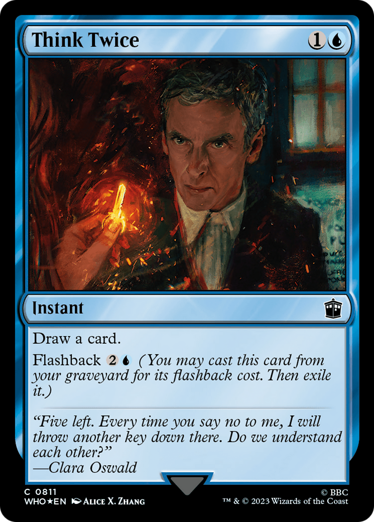 Think Twice (Surge Foil) [Doctor Who] - Magic: The Gathering - Card Brawlers | Quebec | Canada |