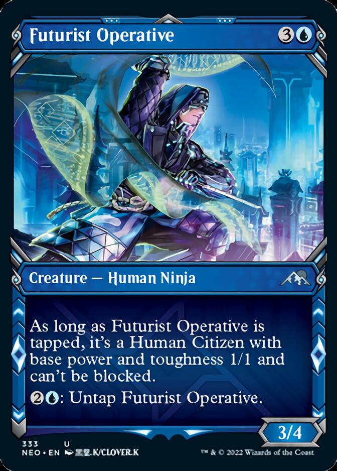 Futurist Operative (Showcase Ninja) [Kamigawa: Neon Dynasty] - Magic: The Gathering - Card Brawlers | Quebec | Canada |