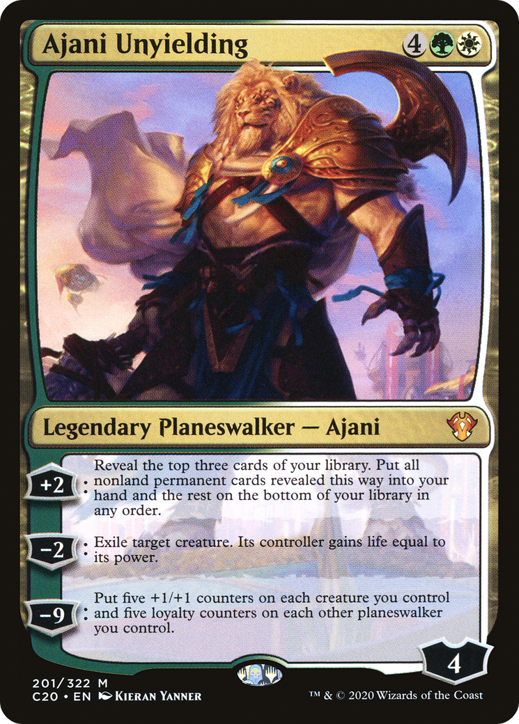 Ajani Unyielding [Commander 2020] - Magic: The Gathering - Card Brawlers | Quebec | Canada |