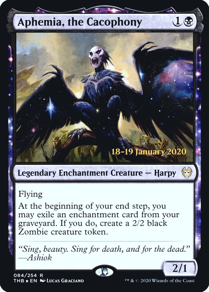 Aphemia, the Cacophony [Theros Beyond Death Prerelease Promos] - Magic: The Gathering - Card Brawlers | Quebec | Canada |