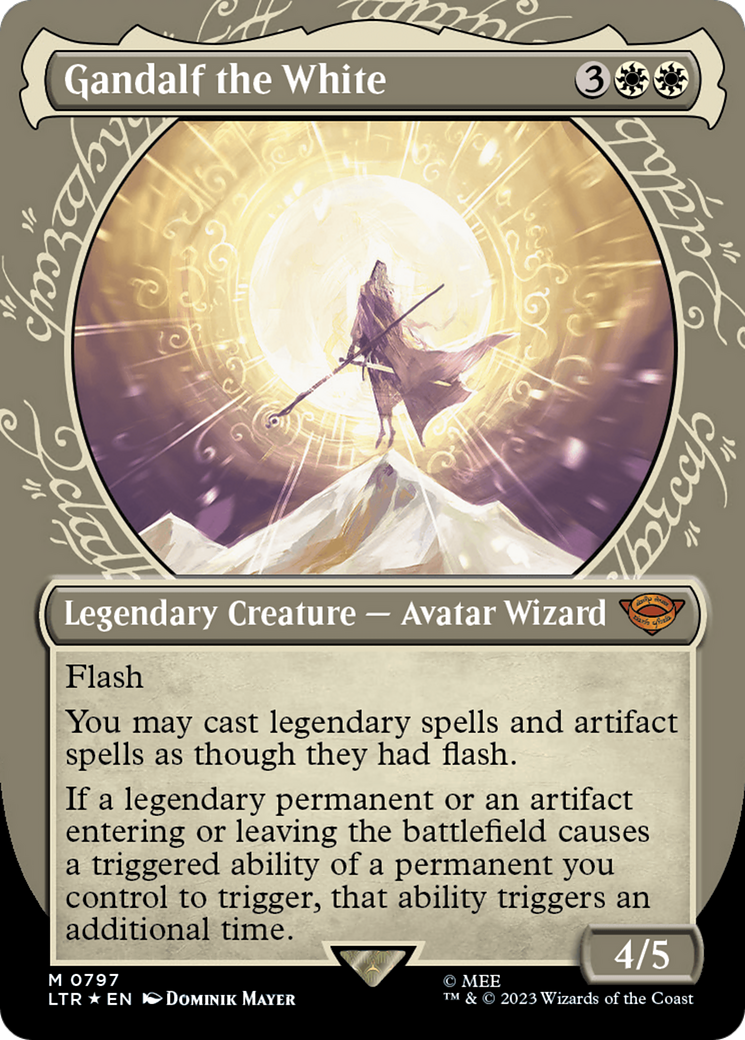 Gandalf the White (Showcase) (Surge Foil) [The Lord of the Rings: Tales of Middle-Earth] - Magic: The Gathering - Card Brawlers | Quebec | Canada |