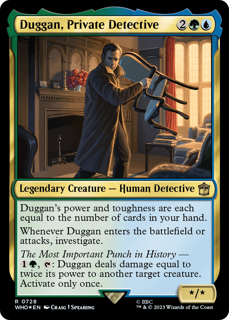 Duggan, Private Detective (Surge Foil) [Doctor Who] - Magic: The Gathering - Card Brawlers | Quebec | Canada |