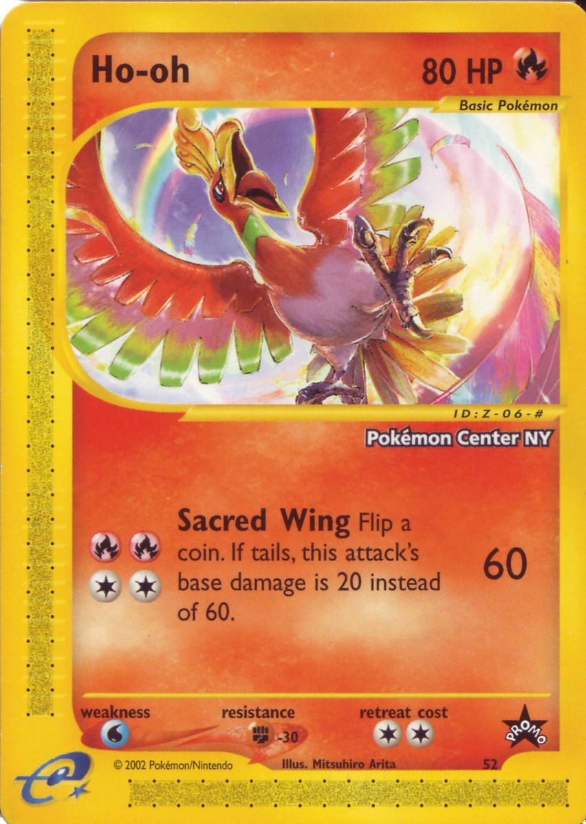Ho-oh (52) (Pokemon Center NY Promo) [Wizards of the Coast: Black Star Promos] - Pokémon - Card Brawlers | Quebec | Canada |
