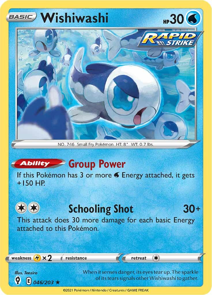 Wishiwashi (046/203) [Sword & Shield: Evolving Skies] - Pokémon - Card Brawlers | Quebec | Canada |
