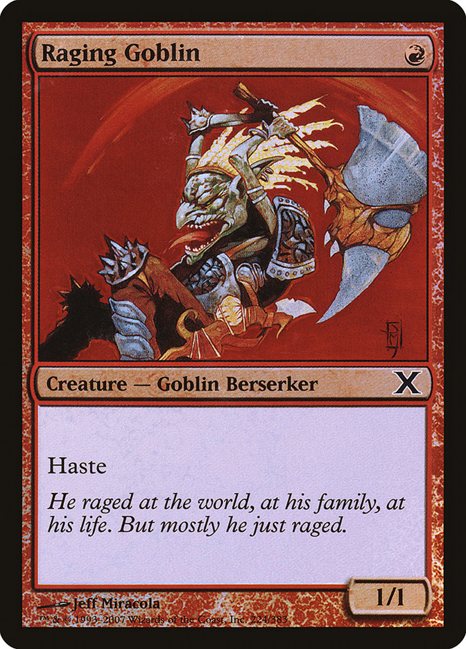 Raging Goblin (Premium Foil) [Tenth Edition] - Magic: The Gathering - Card Brawlers | Quebec | Canada |
