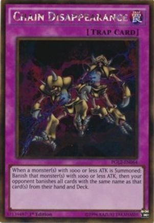 Chain Disappearance [PGL2-EN064] Gold Rare - Yu-Gi-Oh! - Card Brawlers | Quebec | Canada |