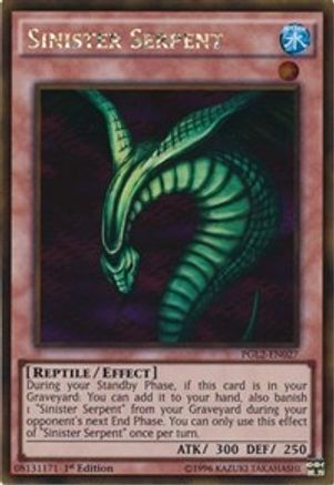 Sinister Serpent [PGL2-EN027] Gold Rare - Yu-Gi-Oh! - Card Brawlers | Quebec | Canada |