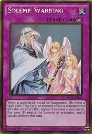 Solemn Warning [PGL2-EN068] Gold Rare - Yu-Gi-Oh! - Card Brawlers | Quebec | Canada |