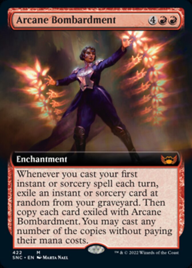 Arcane Bombardment (Extended Art) [Streets of New Capenna] - Magic: The Gathering - Card Brawlers | Quebec | Canada |
