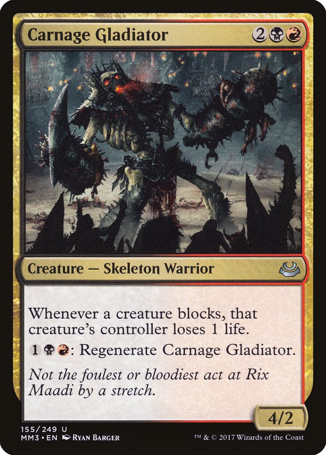 Carnage Gladiator [Modern Masters 2017] - Magic: The Gathering - Card Brawlers | Quebec | Canada |