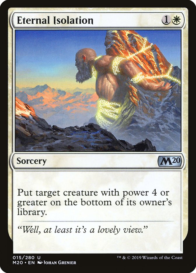 Eternal Isolation [Core Set 2020] - Magic: The Gathering - Card Brawlers | Quebec | Canada |