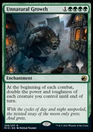 Unnatural Growth (Promo Pack) [Innistrad: Midnight Hunt Promos] - Magic: The Gathering - Card Brawlers | Quebec | Canada |