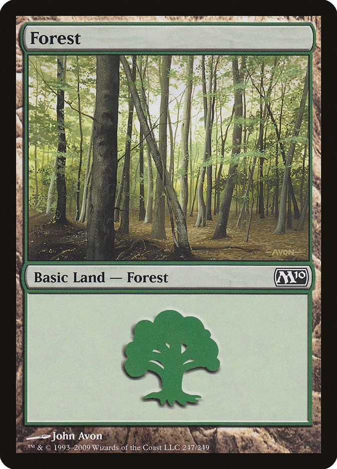 Forest (247) [Magic 2010] - Magic: The Gathering - Card Brawlers | Quebec | Canada |