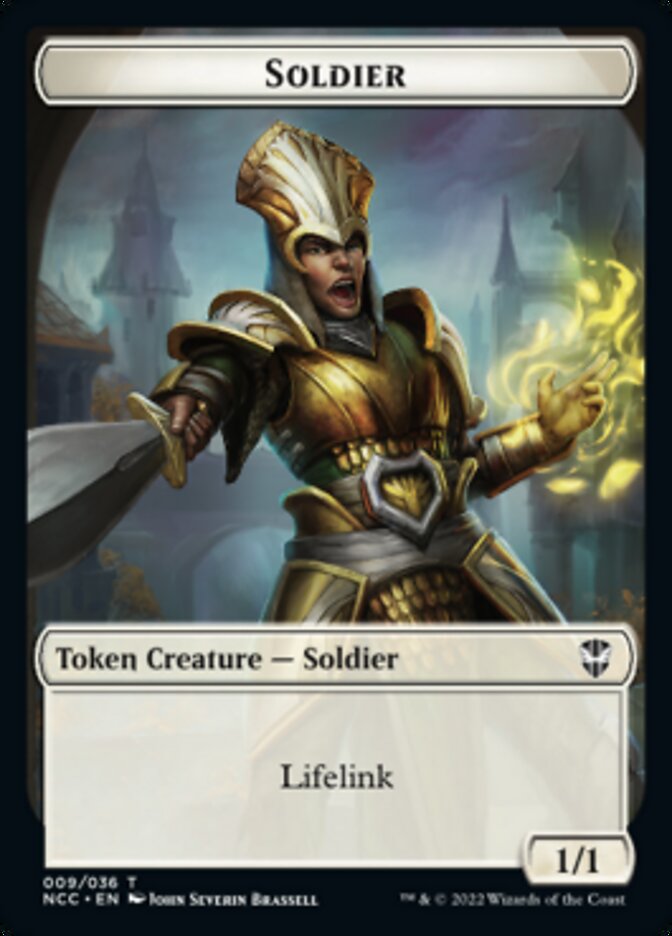 Soldier (09) // Cat Beast Double-Sided Token [Streets of New Capenna Commander Tokens] - Magic: The Gathering - Card Brawlers | Quebec | Canada |