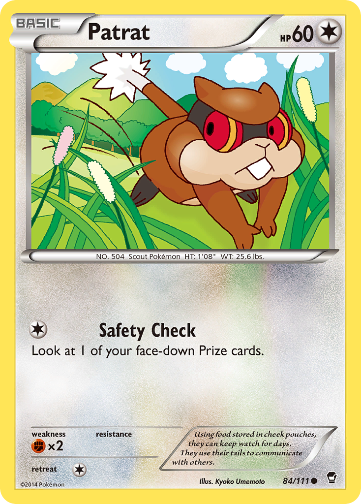 Patrat (84/111) [XY: Furious Fists] - Pokémon - Card Brawlers | Quebec | Canada |