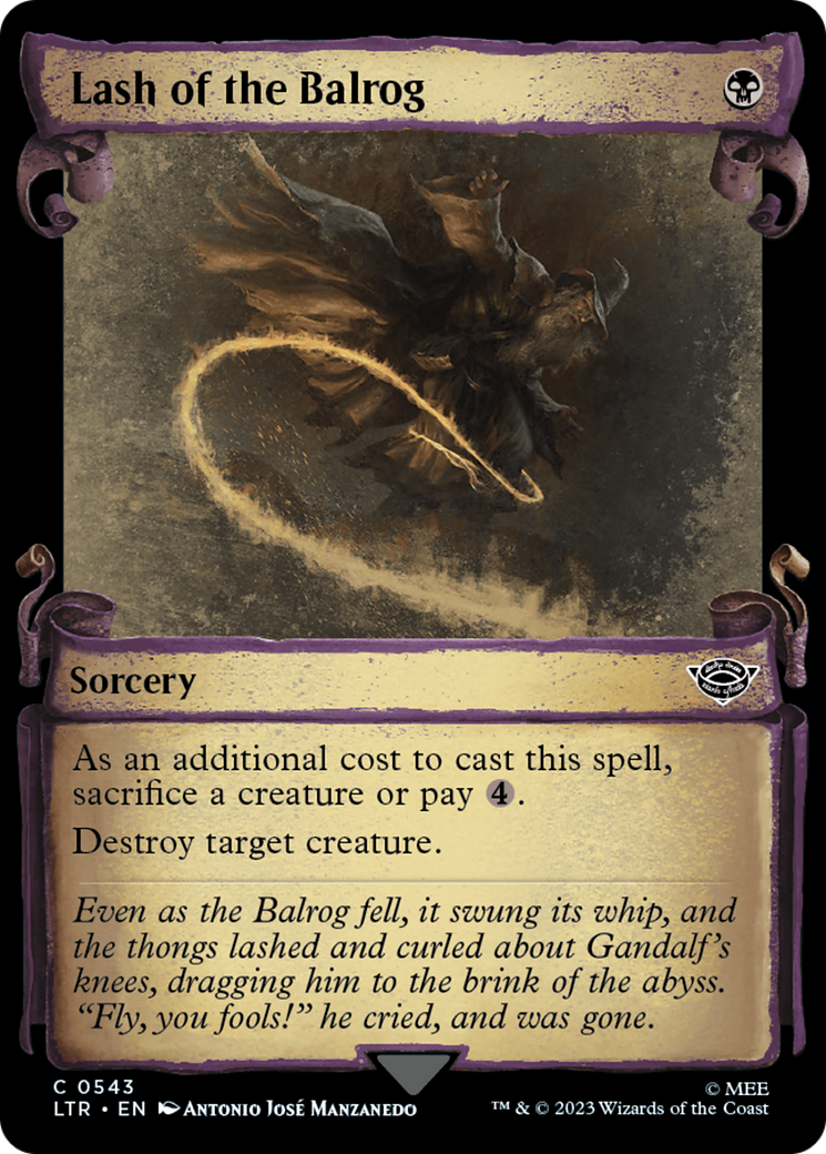 Lash of the Balrog [The Lord of the Rings: Tales of Middle-Earth Showcase Scrolls] - Magic: The Gathering - Card Brawlers | Quebec | Canada |