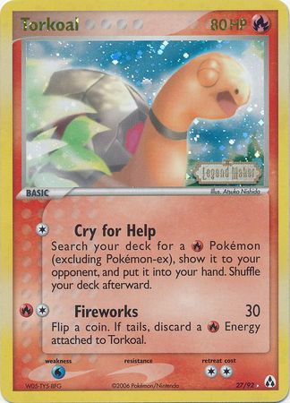 Torkoal (27/92) (Stamped) [EX: Legend Maker] - Pokémon - Card Brawlers | Quebec | Canada |