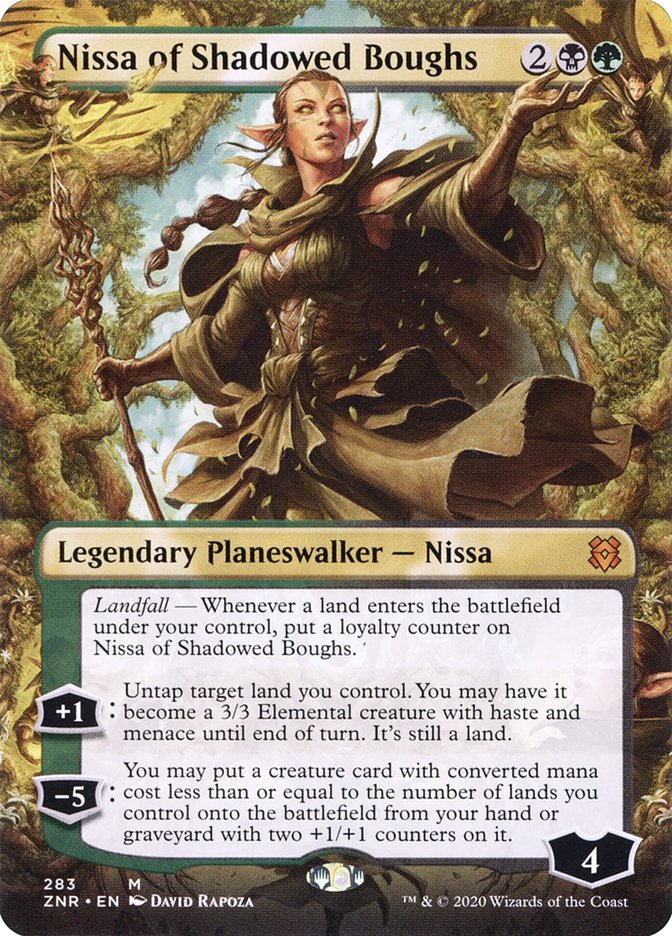 Nissa of Shadowed Boughs (Borderless) [Zendikar Rising] - Magic: The Gathering - Card Brawlers | Quebec | Canada |