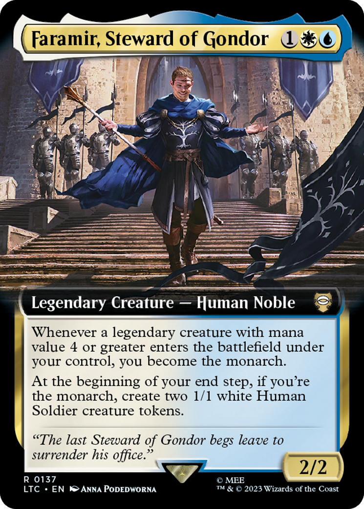 Faramir, Steward of Gondor (Extended Art) [The Lord of the Rings: Tales of Middle-Earth Commander] - Magic: The Gathering - Card Brawlers | Quebec | Canada |