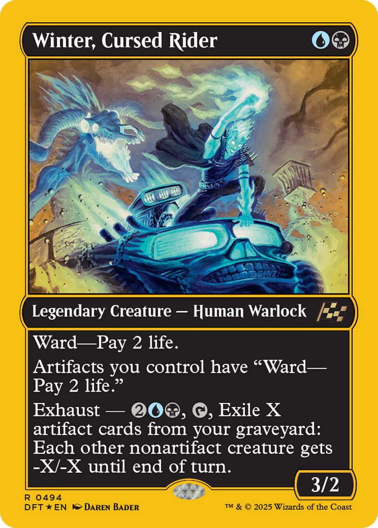 Winter, Cursed Rider (First-Place Foil) [Aetherdrift] - Magic: The Gathering - Card Brawlers | Quebec | Canada |