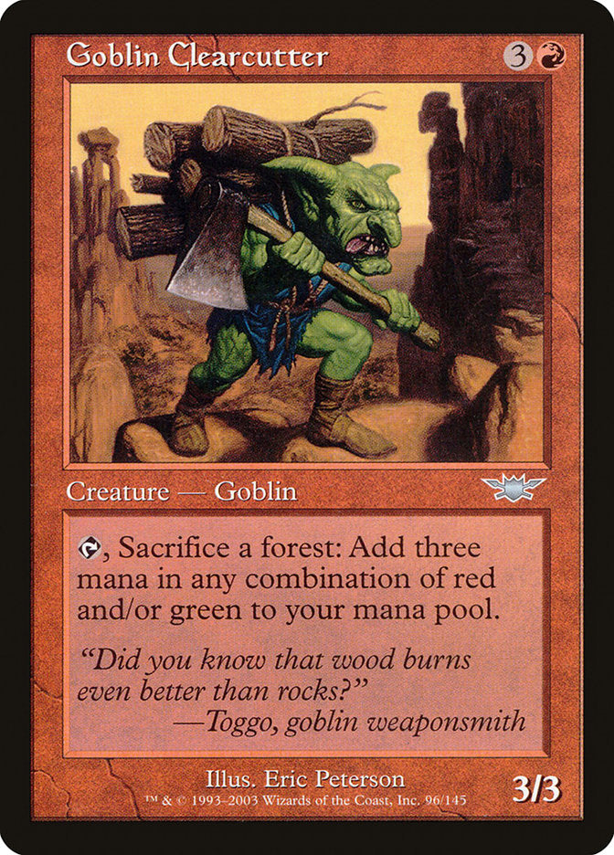 Goblin Clearcutter [Legions] - Magic: The Gathering - Card Brawlers | Quebec | Canada |