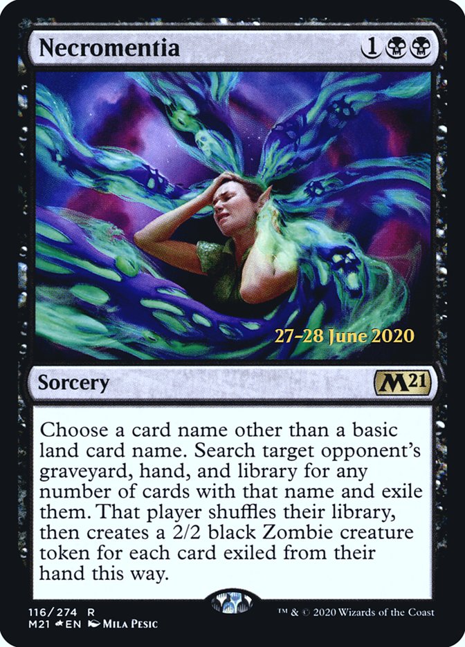Necromentia [Core Set 2021 Prerelease Promos] - Magic: The Gathering - Card Brawlers | Quebec | Canada |