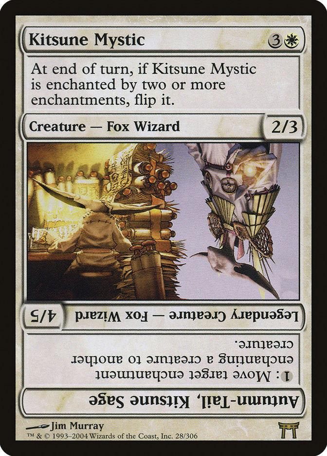 Kitsune Mystic // Autumn-Tail, Kitsune Sage [Champions of Kamigawa] - Magic: The Gathering - Card Brawlers | Quebec | Canada |