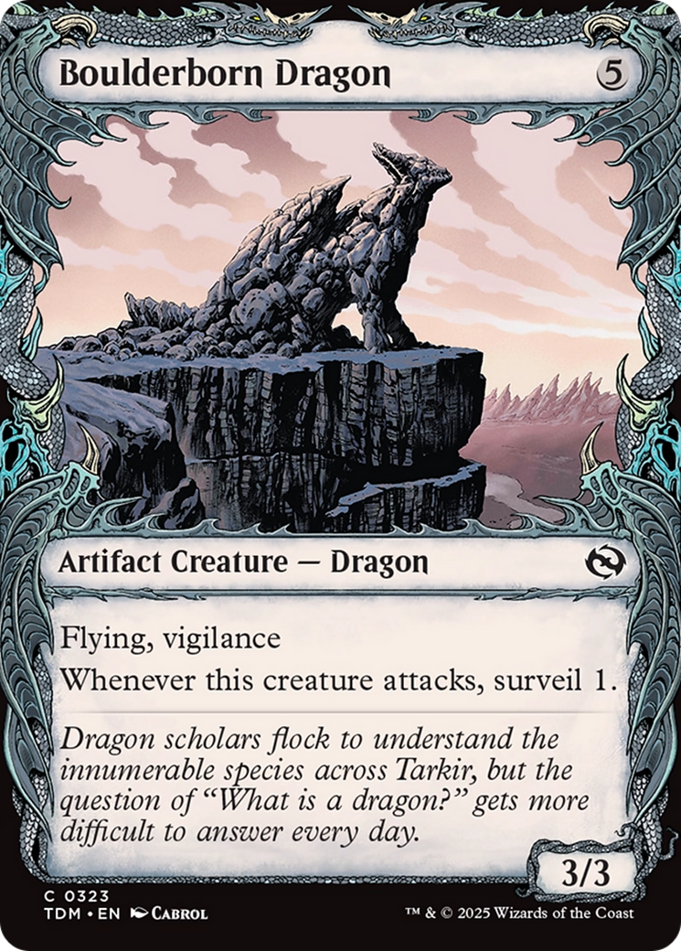 Boulderborn Dragon (Showcase) [Tarkir: Dragonstorm] - Magic: The Gathering - Card Brawlers | Quebec | Canada |