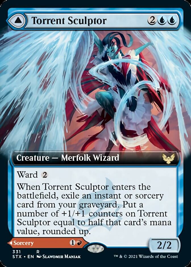 Torrent Sculptor // Flamethrower Sonata (Extended Art) [Strixhaven: School of Mages] - Magic: The Gathering - Card Brawlers | Quebec | Canada |