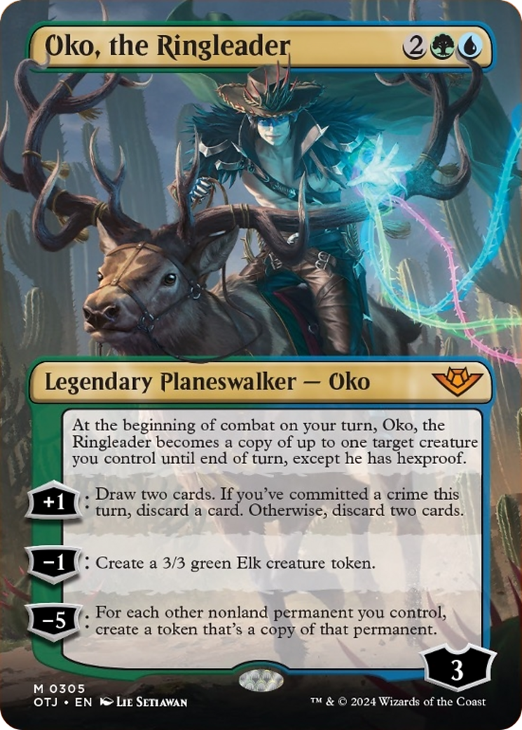 Oko, the Ringleader (Borderless) [Outlaws of Thunder Junction] - Magic: The Gathering - Card Brawlers | Quebec | Canada |