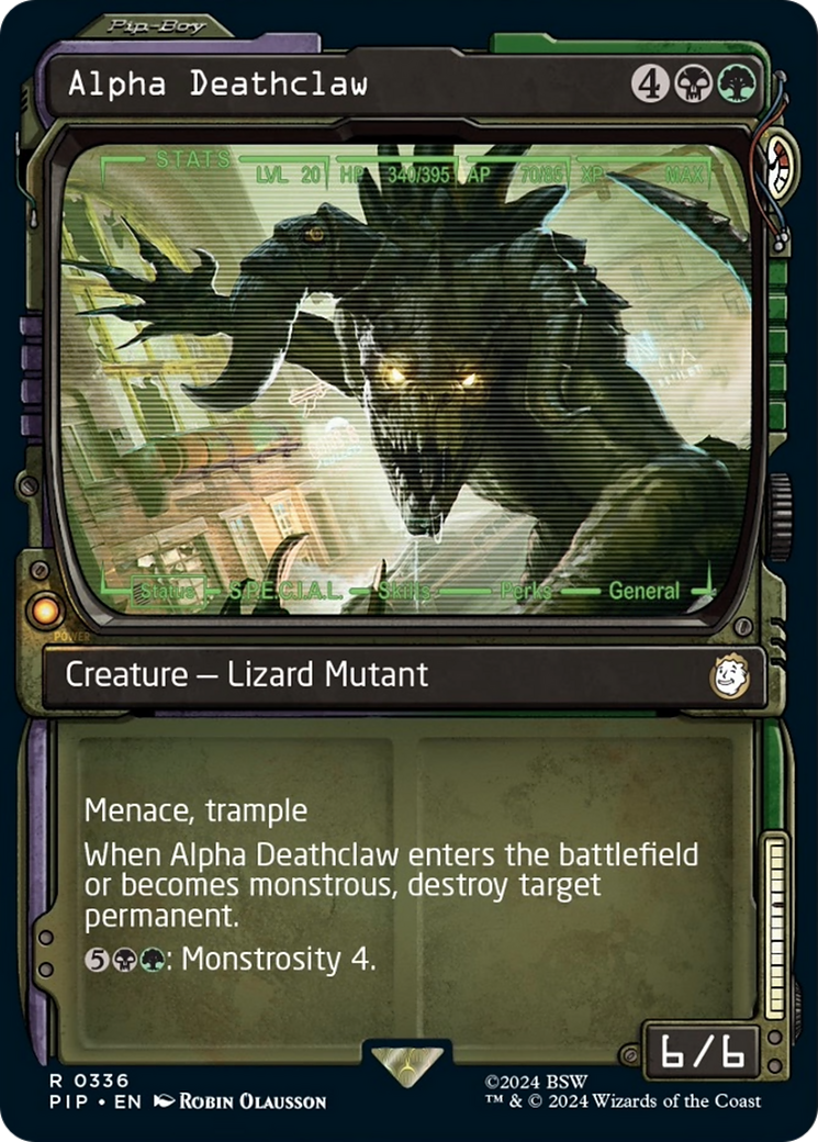 Alpha Deathclaw (Showcase) [Fallout] - Magic: The Gathering - Card Brawlers | Quebec | Canada |