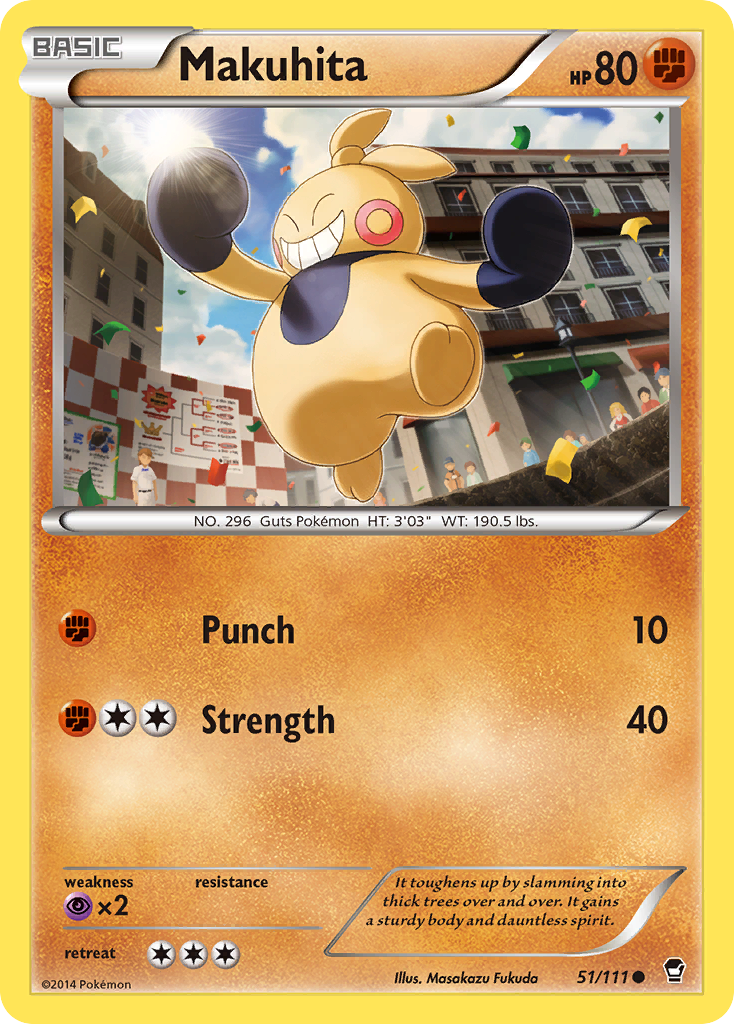Makuhita (51/111) [XY: Furious Fists] - Pokémon - Card Brawlers | Quebec | Canada |