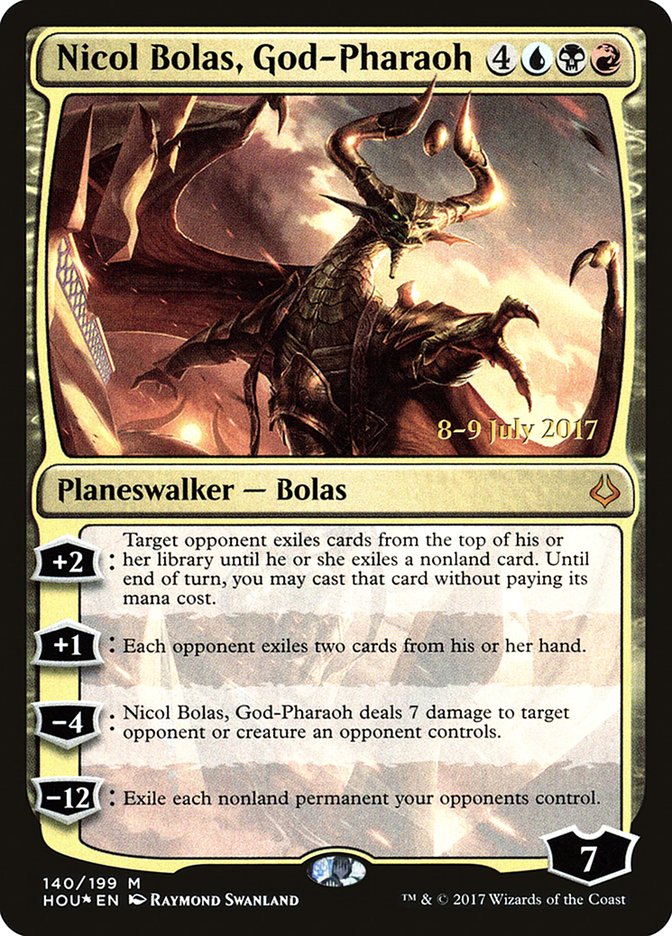 Nicol Bolas, God-Pharaoh [Hour of Devastation Prerelease Promos] - Magic: The Gathering - Card Brawlers | Quebec | Canada |