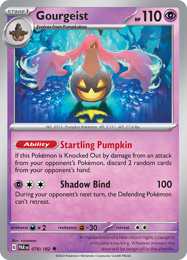 Gourgeist (078/182) [Scarlet & Violet: Paradox Rift] - Pokémon - Card Brawlers | Quebec | Canada |