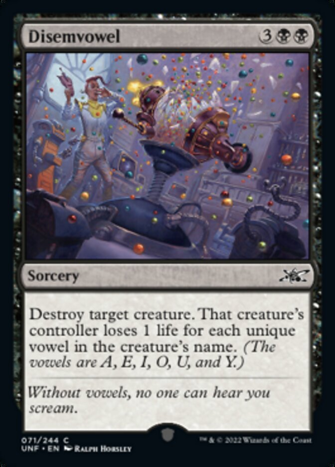 Disemvowel [Unfinity] - Magic: The Gathering - Card Brawlers | Quebec | Canada |