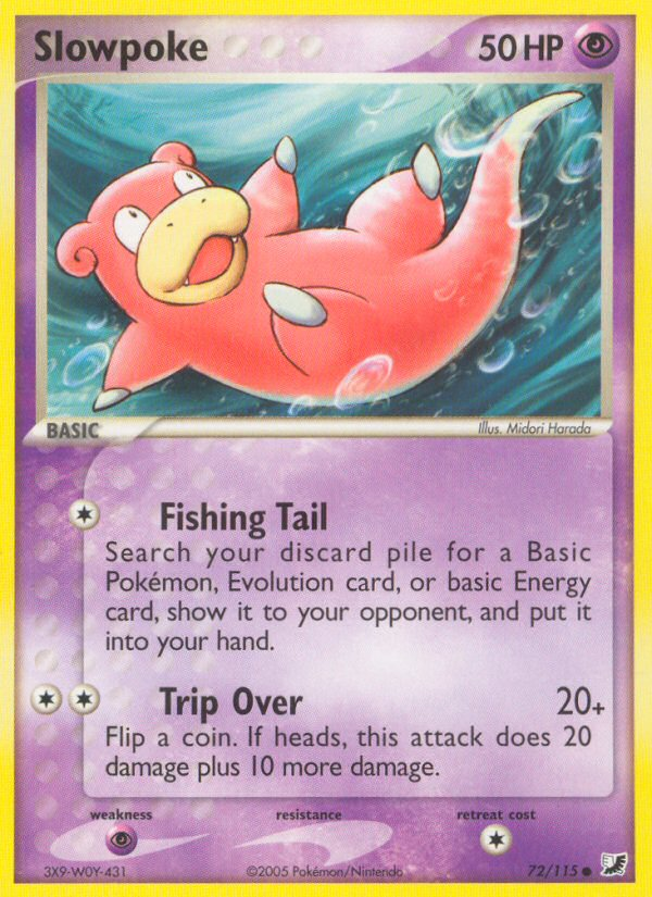 Slowpoke (72/115) [EX: Unseen Forces] - Pokémon - Card Brawlers | Quebec | Canada |