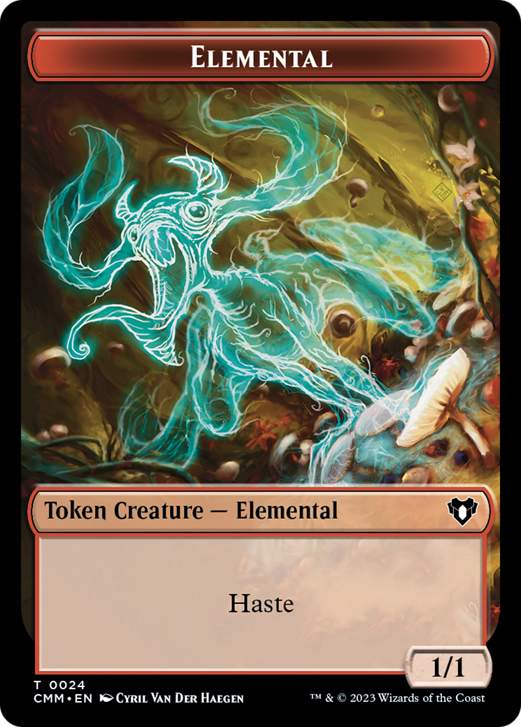 Elemental (0024) // Elf Druid Double-Sided Token [Commander Masters Tokens] - Magic: The Gathering - Card Brawlers | Quebec | Canada |