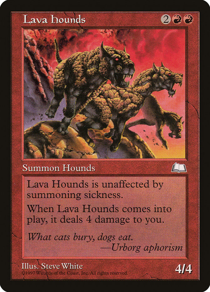 Lava Hounds [Weatherlight] - Magic: The Gathering - Card Brawlers | Quebec | Canada |