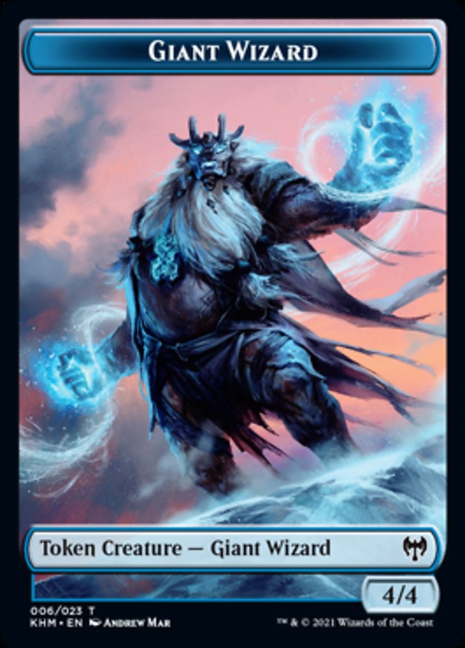 Giant Wizard Token [Kaldheim Tokens] - Magic: The Gathering - Card Brawlers | Quebec | Canada |