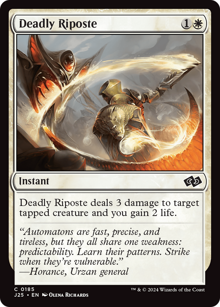 Deadly Riposte [Foundations Jumpstart] - Magic: The Gathering - Card Brawlers | Quebec | Canada |
