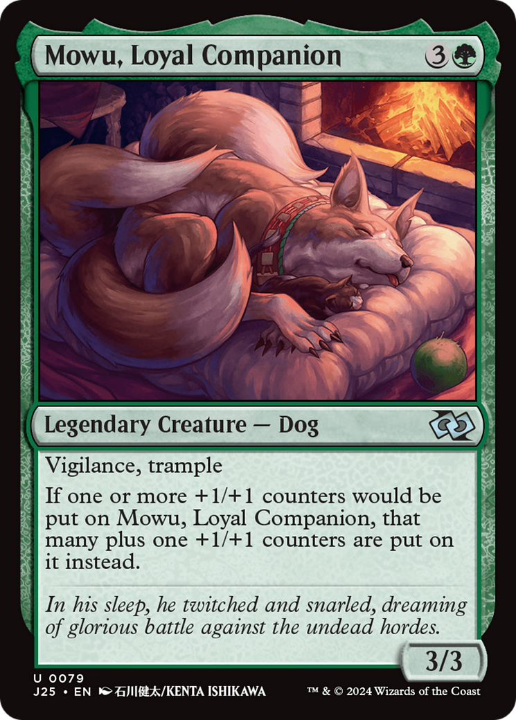 Mowu, Loyal Companion (Anime) [Foundations Jumpstart] - Magic: The Gathering - Card Brawlers | Quebec | Canada |