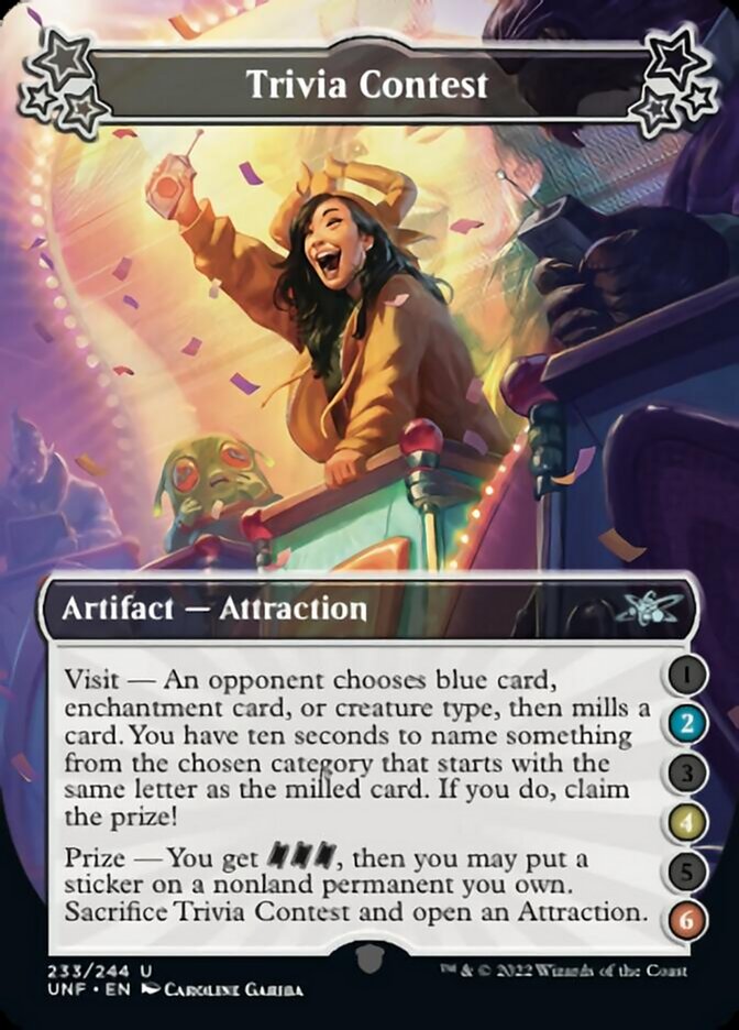 Trivia Contest (2-4-6) [Unfinity] - Magic: The Gathering - Card Brawlers | Quebec | Canada |