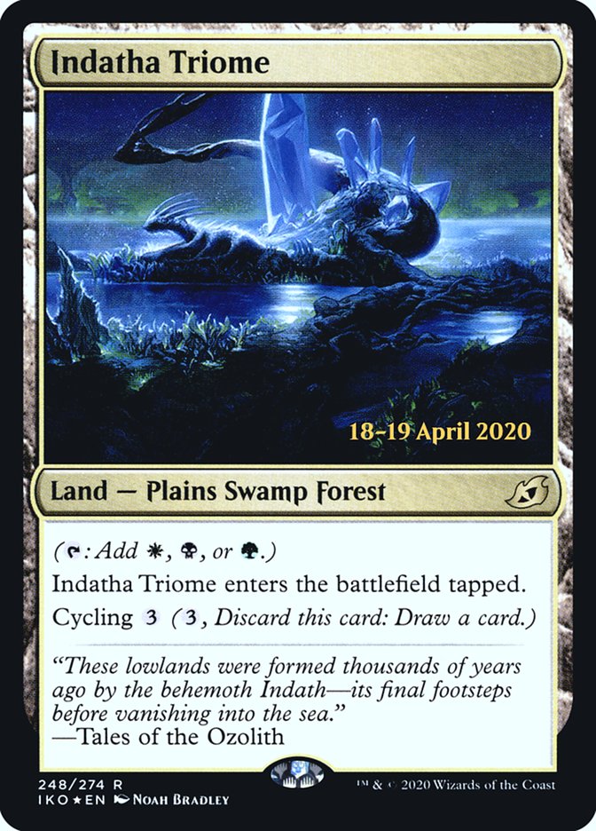 Indatha Triome [Ikoria: Lair of Behemoths Prerelease Promos] - Magic: The Gathering - Card Brawlers | Quebec | Canada |