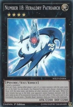 Number 18: Heraldry Patriarch [WSUP-EN004] Super Rare - Yu-Gi-Oh! - Card Brawlers | Quebec | Canada |