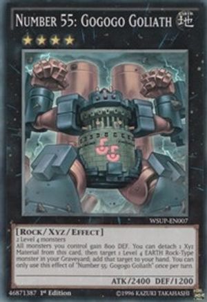 Number 55: Gogogo Goliath [WSUP-EN007] Super Rare - Yu-Gi-Oh! - Card Brawlers | Quebec | Canada |
