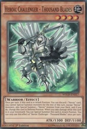 Heroic Challenger - Thousand Blades [WSUP-EN017] Super Rare - Yu-Gi-Oh! - Card Brawlers | Quebec | Canada |
