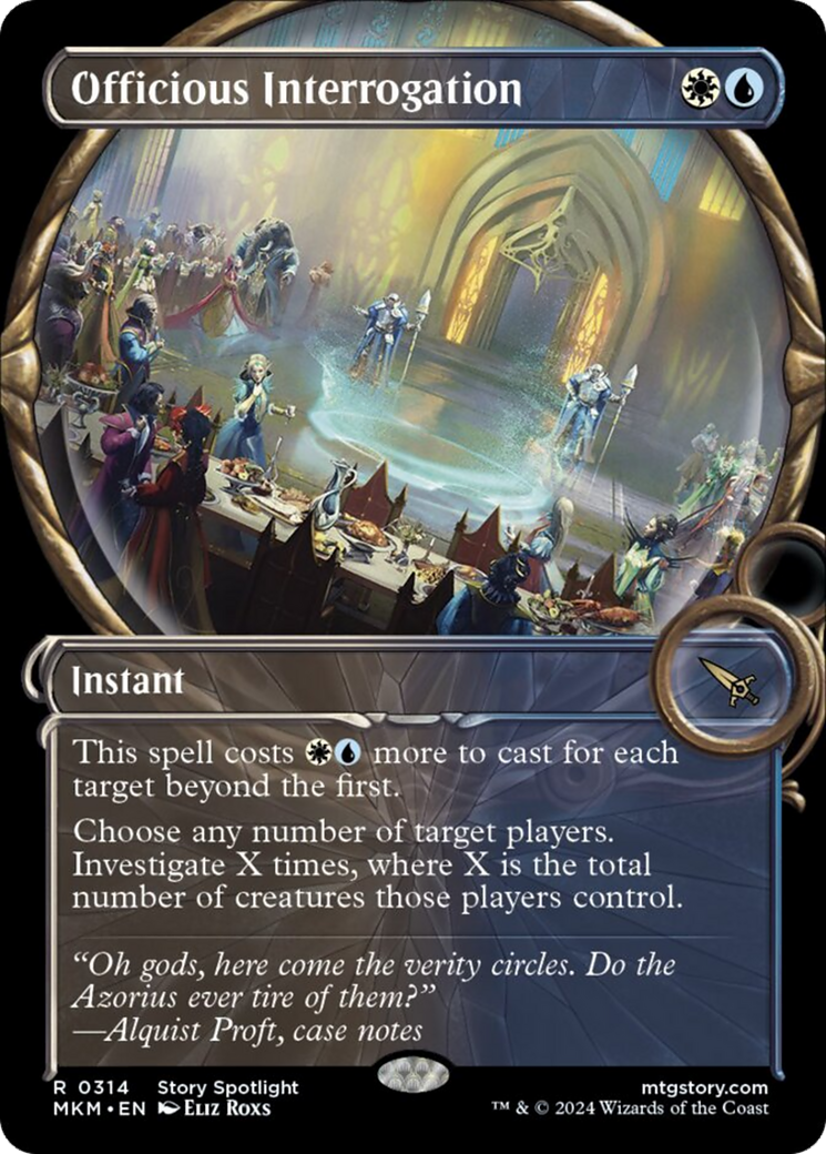 Officious Interrogation (Showcase) [Murders at Karlov Manor] - Magic: The Gathering - Card Brawlers | Quebec | Canada |
