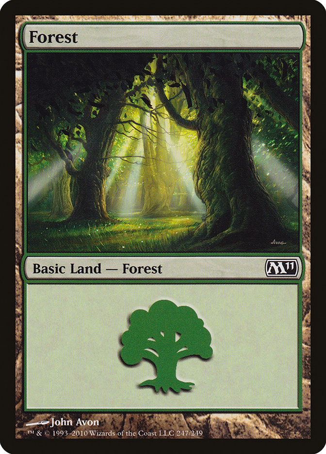 Forest (247) [Magic 2011] - Magic: The Gathering - Card Brawlers | Quebec | Canada |
