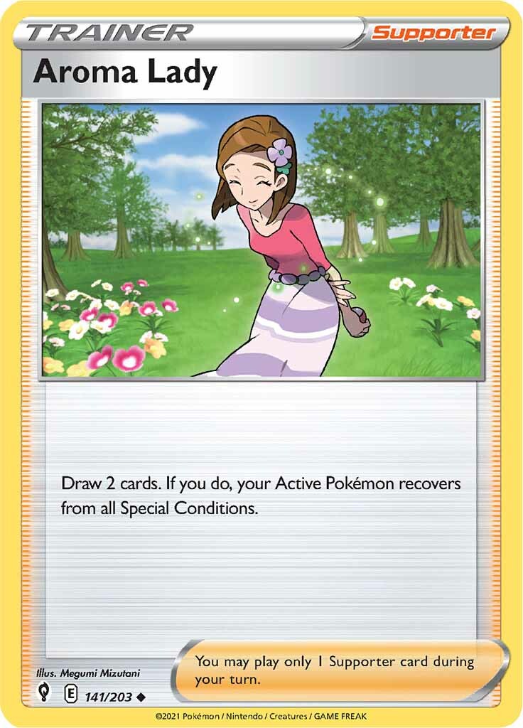 Aroma Lady (141/203) [Sword & Shield: Evolving Skies] - Pokémon - Card Brawlers | Quebec | Canada |